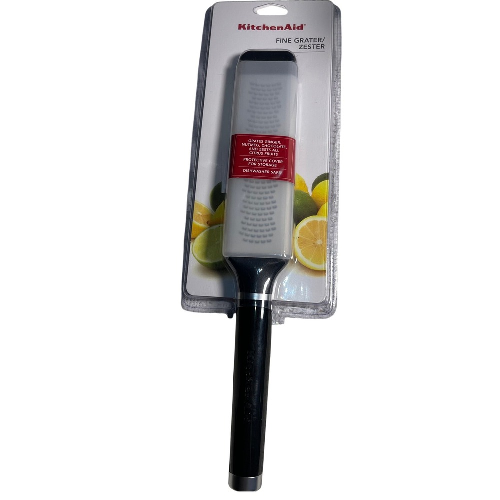 KitchenAid Fine Grater Zester with Protective Cover Dishwasher Safe Black